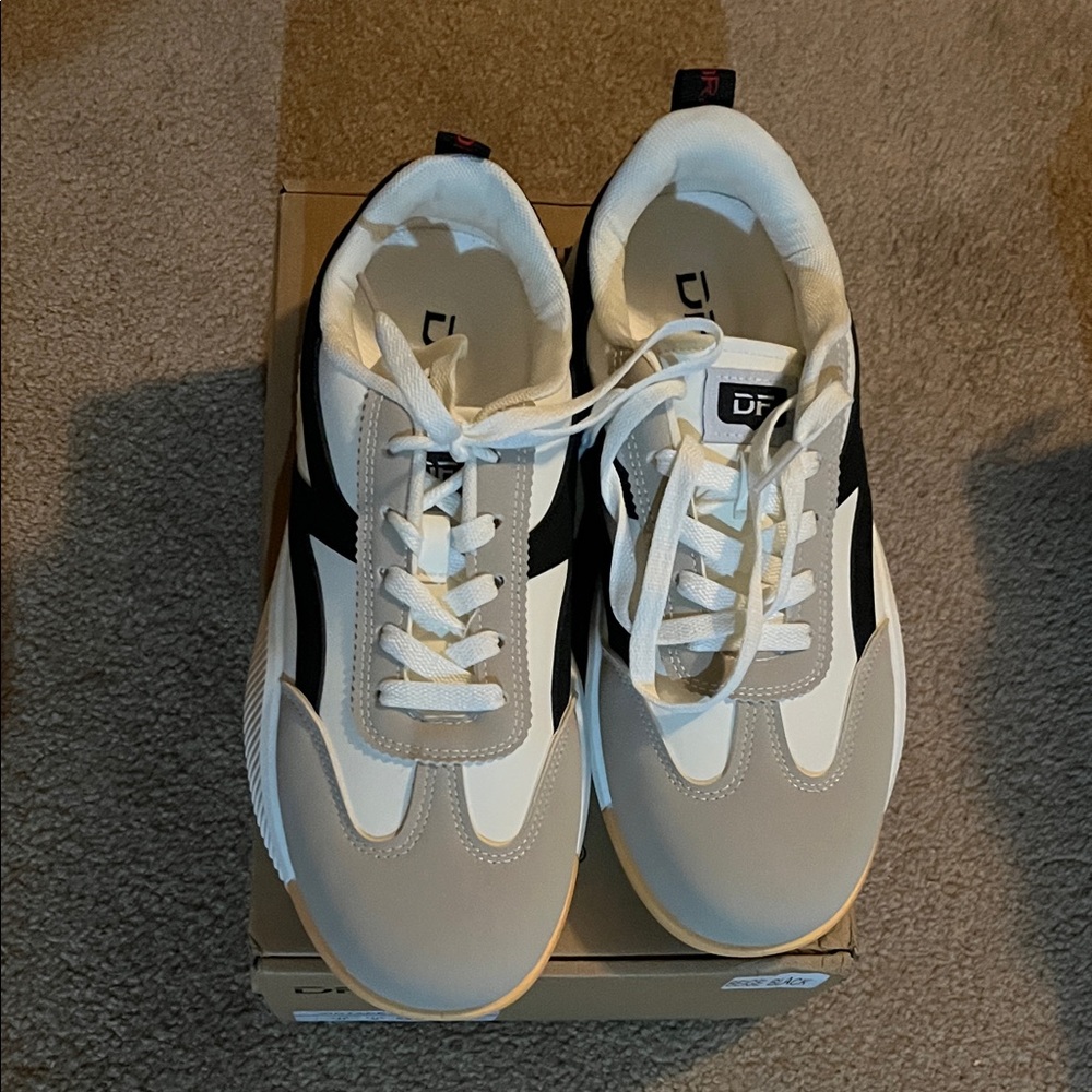 Women’s White and Black Sneakers